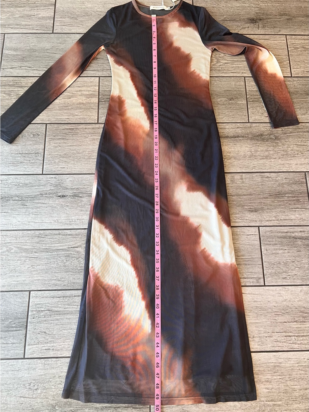Bronze Snake Women’s Amaya Midi Dress Mars Size Medium New With Tags Mesh Lined — image 8 of 8